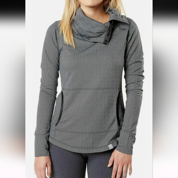 5.11 Tactical Tops - 5.11 Tactical Women's Aphrodite Cowl Top Pullover Herringbone